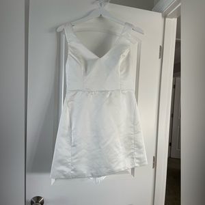 White shirt dress with bow size Medium